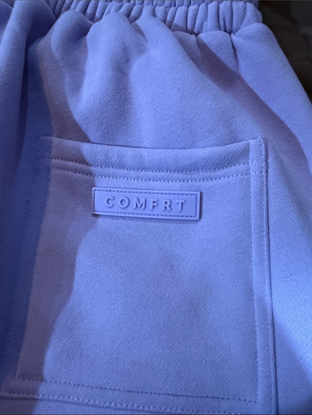 NWOT. Cozy Lavender Fleece Joggers with Elastic Waist